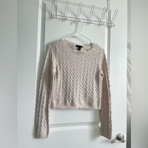 Forever21 Textured Knit Women’s Sweater | Cream
